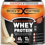Body Fortress Super Advanced Whey Protein Powder, Vanilla, Immune Support (1), Vitamins C & D Plus Zinc, 1.74 lbs