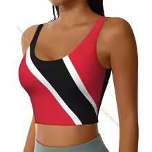 Sports Bra Women Running Yoga Clothes Vest Flag Of Trinidad And Tobago Gathering Fitness Vest