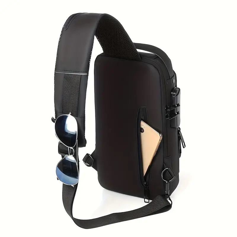 Men'S Anti-Theft Password Lock Chest Bag - Image 2