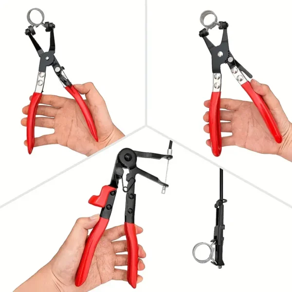 PMMJ 3pc Hose Clamp Pliers Set – Long Reach Automotive Tool Kit - Image 5