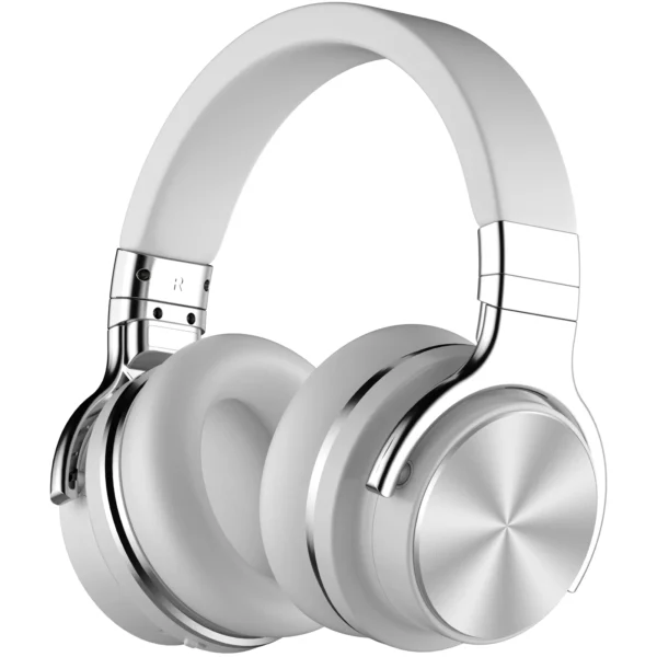 ANC Wireless BT Noise Cancelling Headphones - Over-Ear with Soft Earmuff for Music & Gaming
