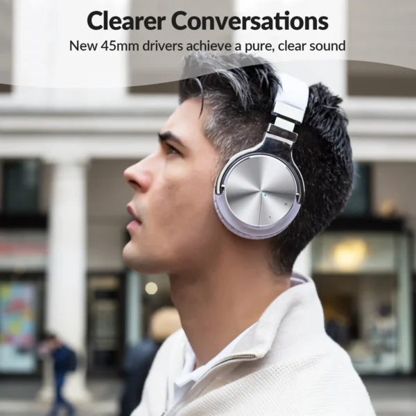 ANC Wireless BT Noise Cancelling Headphones - Over-Ear with Soft Earmuff for Music & Gaming - Image 5