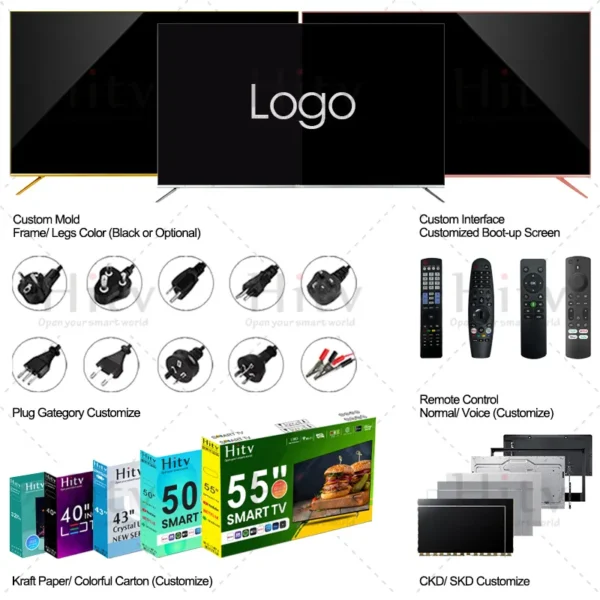 Borderless 65 Inch UHD 4K LED Smart TV (Android / WebOS / Google TV) - Image 4