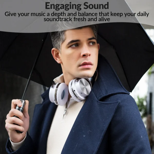 ANC Wireless BT Noise Cancelling Headphones - Over-Ear with Soft Earmuff for Music & Gaming - Image 3