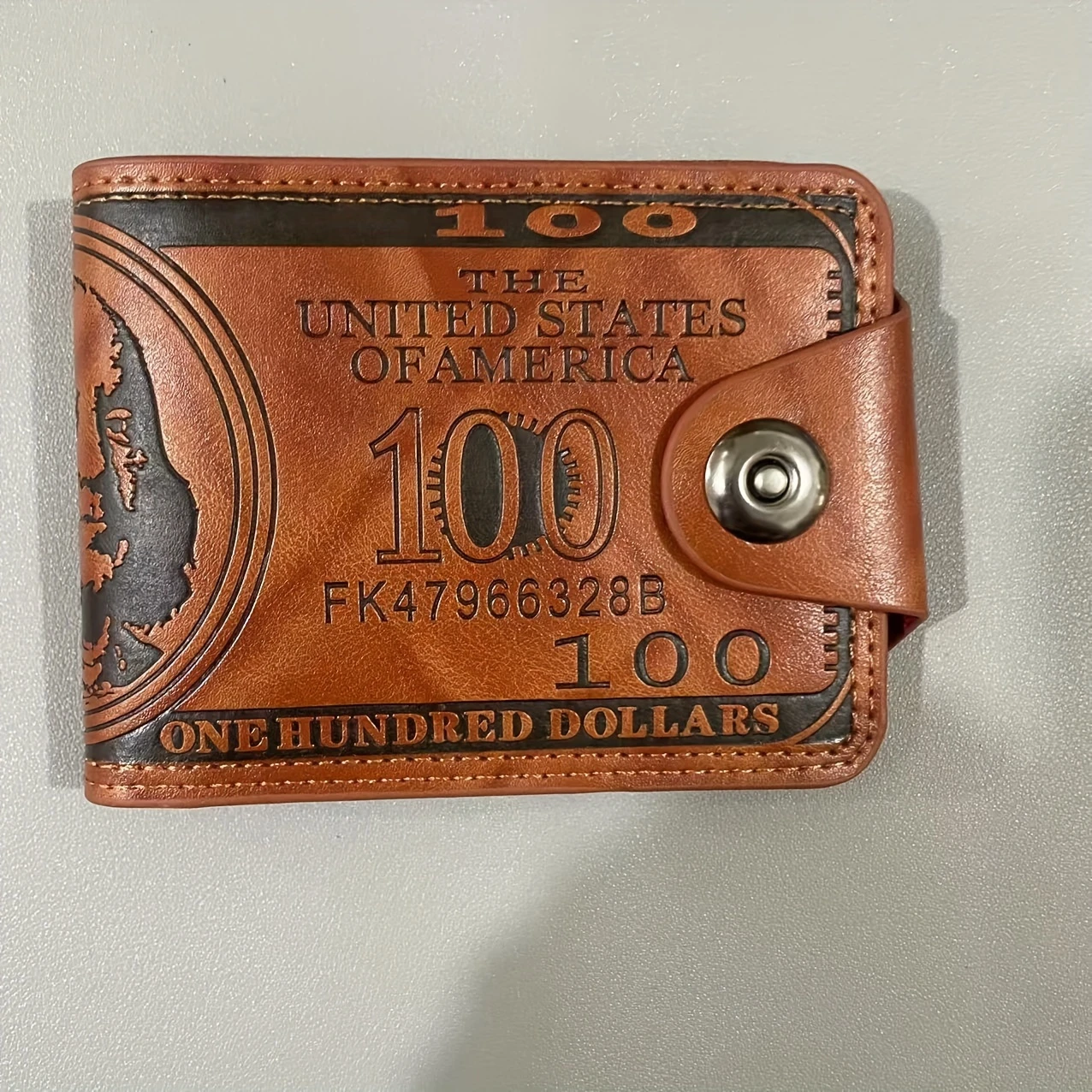 Men's Dollar Bill Print Wallet