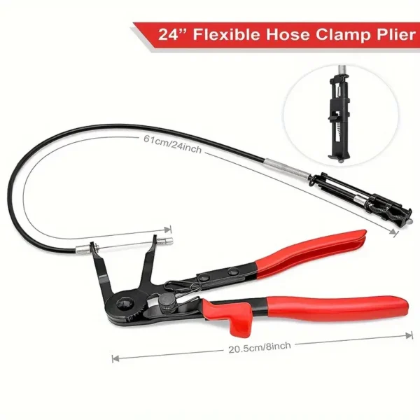 PMMJ 3pc Hose Clamp Pliers Set – Long Reach Automotive Tool Kit - Image 4