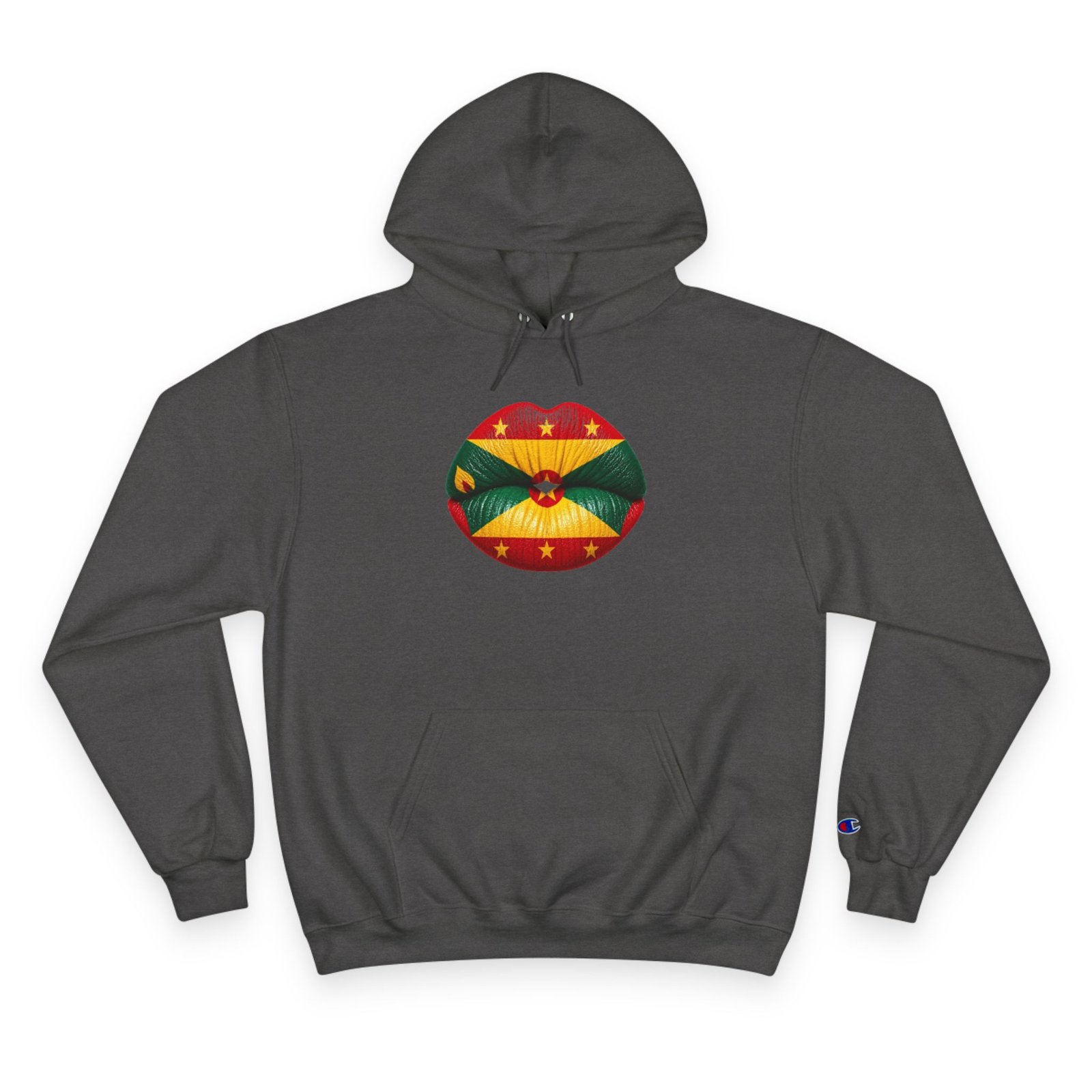 Grenada Flag Lips Hoodie — Bold Caribbean Pride Pullover - Image 9