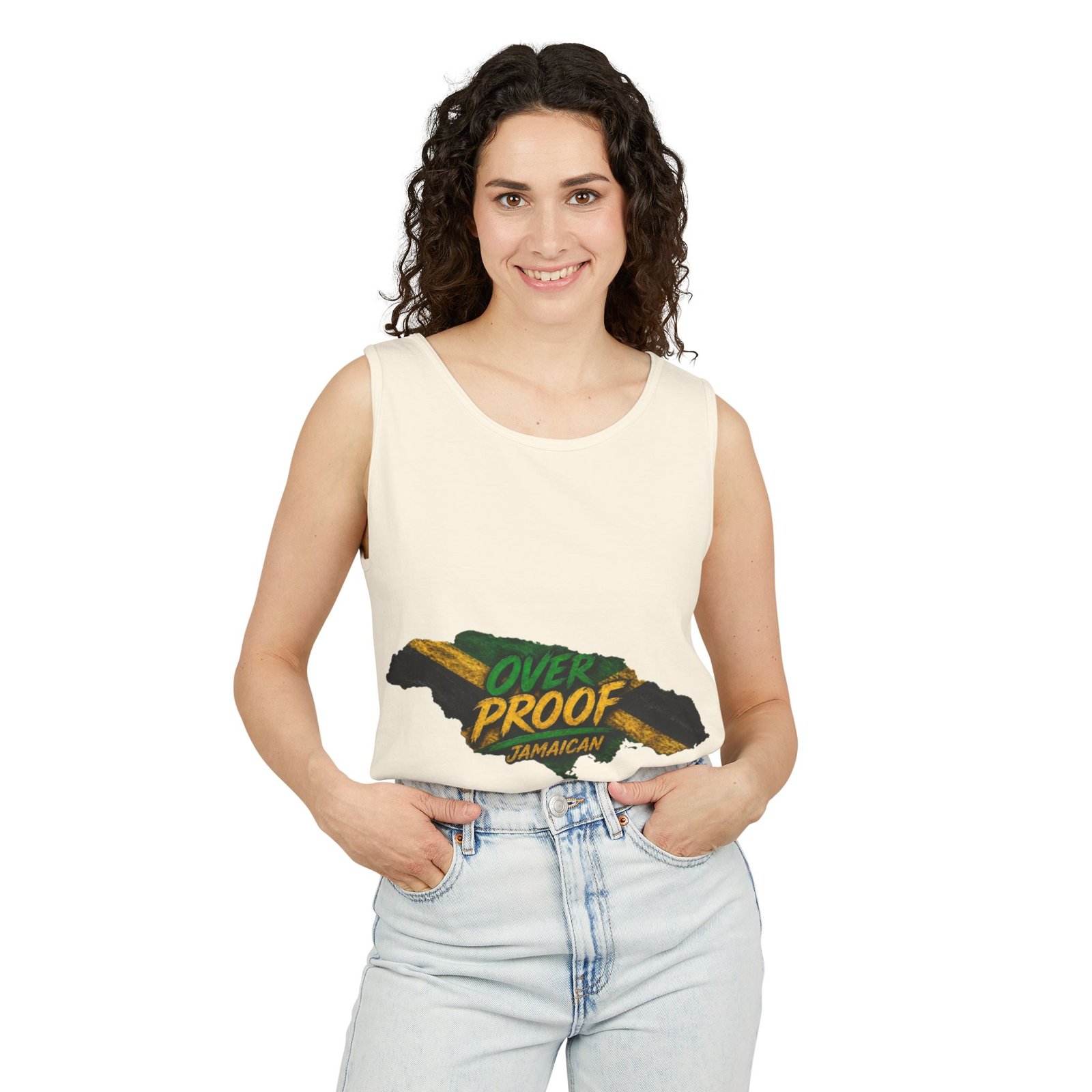 Jamaica Map "Overproof" Men Tank Top — Island Vibe Graphic Tank - Image 15