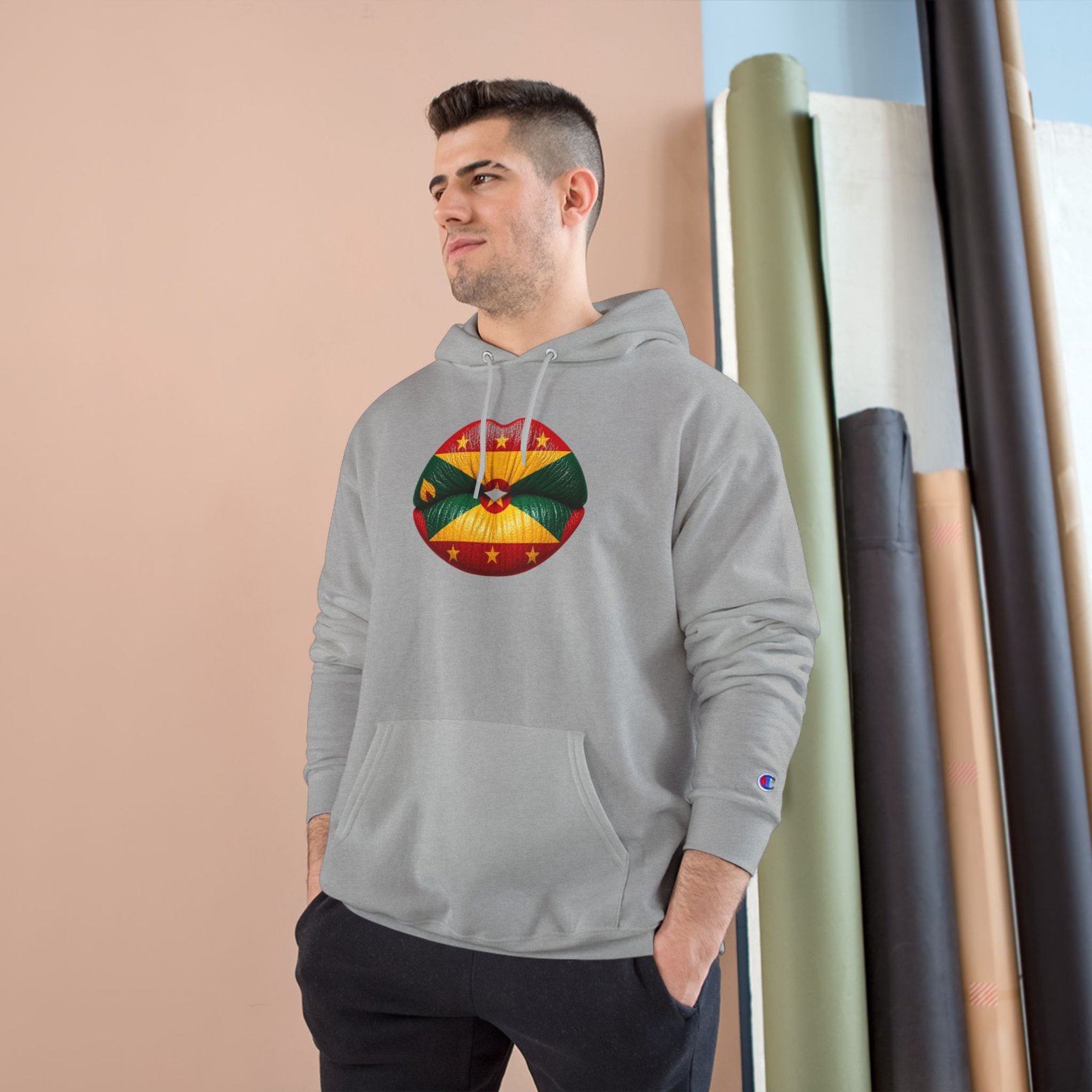 Grenada Flag Lips Hoodie — Bold Caribbean Pride Pullover - Image 7