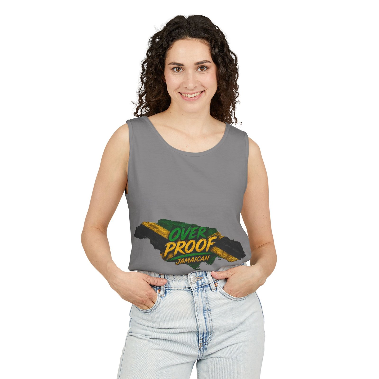 Jamaica Map "Overproof" Men Tank Top — Island Vibe Graphic Tank - Image 31