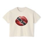 Trinidad & Tobago Flag Kiss Women's Boxy Tee