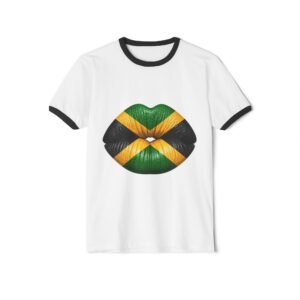 Jamaica Flag Kiss Ringer Tee