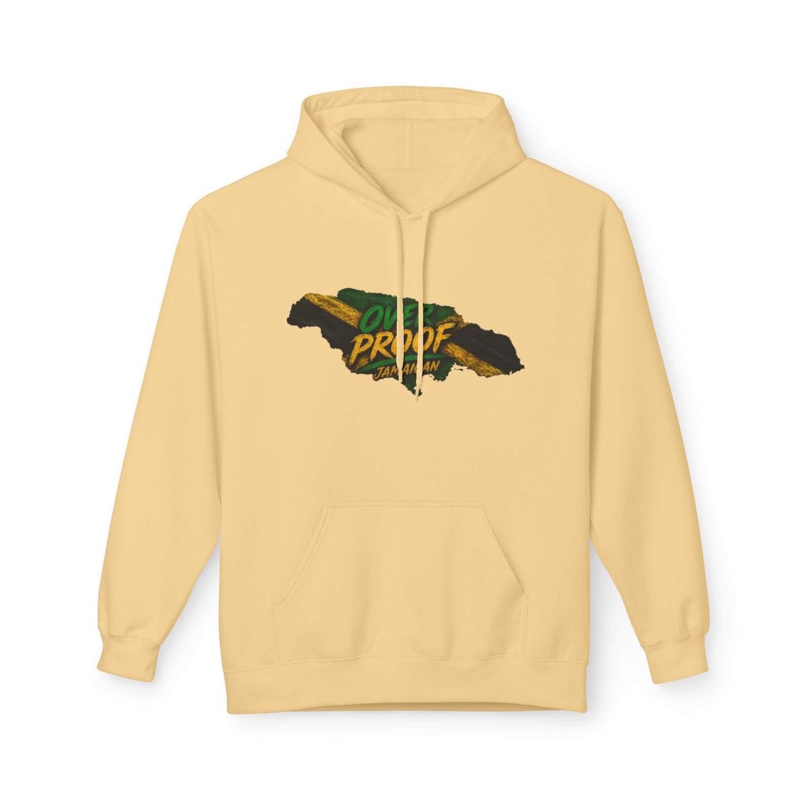 Jamaica Pride Men Hoodie — "Overproof Jamaican" Map Graphic - Image 17