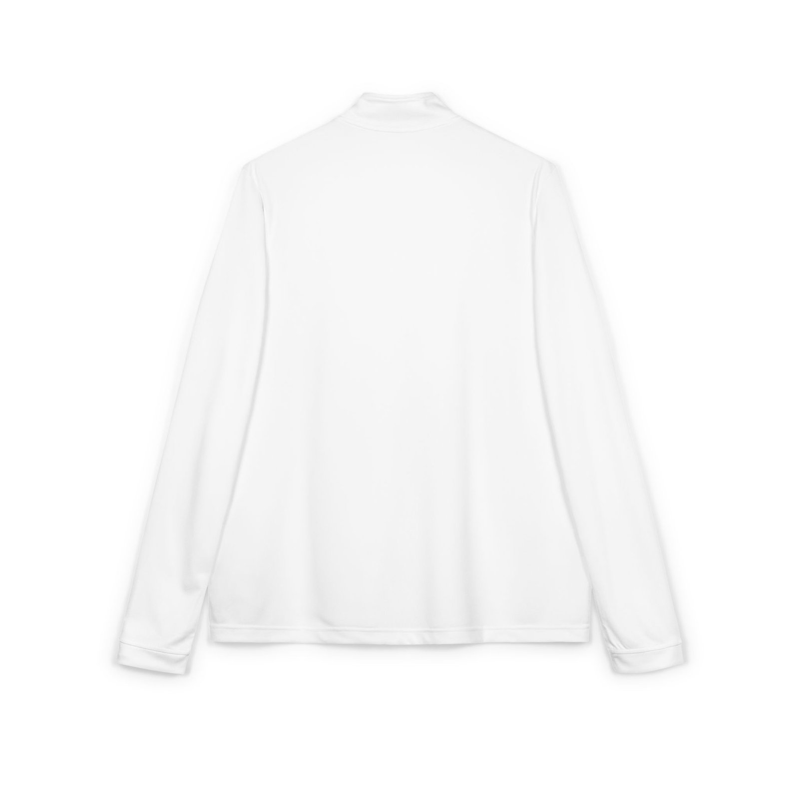Embroidered Quarter-Zip Pullover โ White Athletic Golf Top - Image 4
