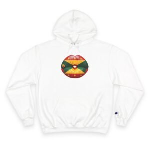 Grenada Flag Lips Hoodie — Bold Caribbean Pride Pullover