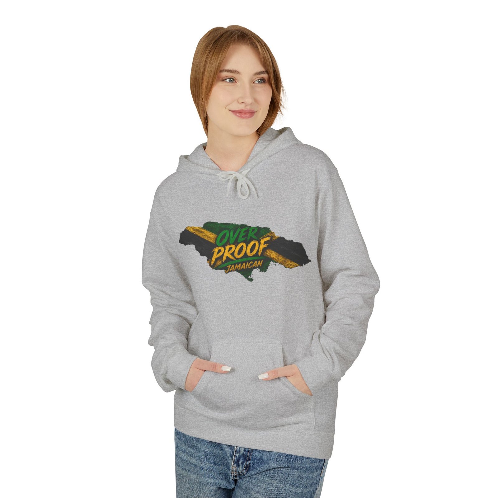 Jamaica Pride Men Hoodie — "Overproof Jamaican" Map Graphic - Image 23