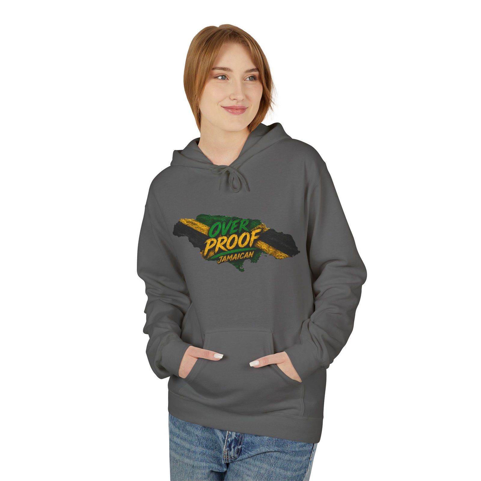 Jamaica Pride Men Hoodie — "Overproof Jamaican" Map Graphic - Image 39