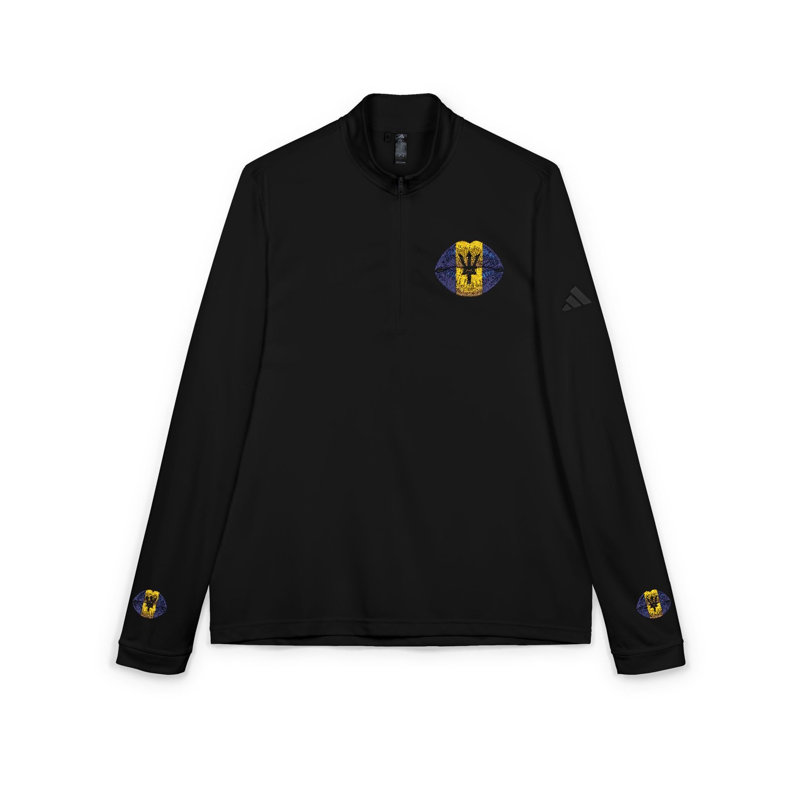 Embroidered Quarter-Zip Pullover โ White Athletic Golf Top - Image 11