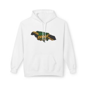 Jamaica Pride Men Hoodie — "Overproof Jamaican" Map Graphic