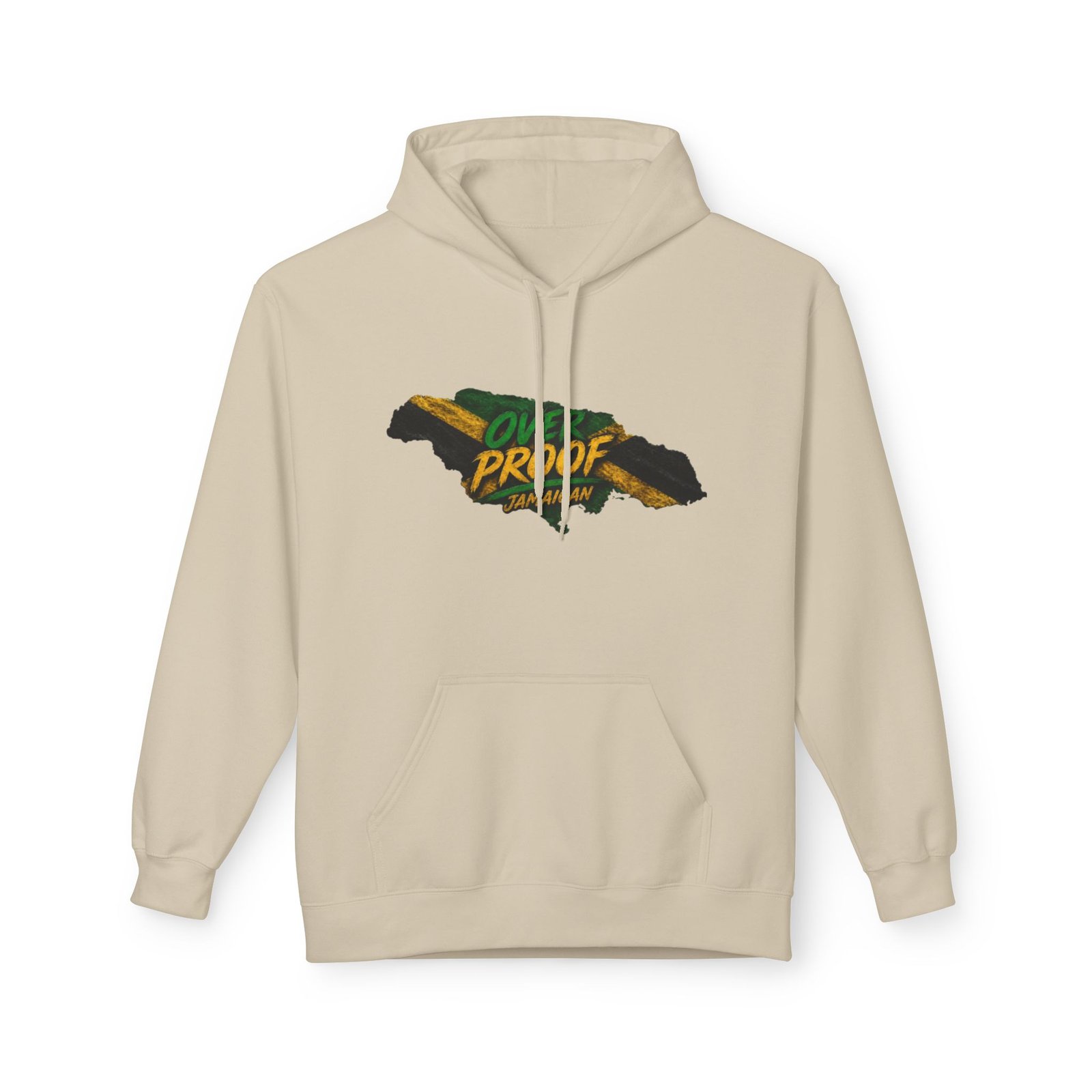 Jamaica Pride Men Hoodie — "Overproof Jamaican" Map Graphic - Image 13