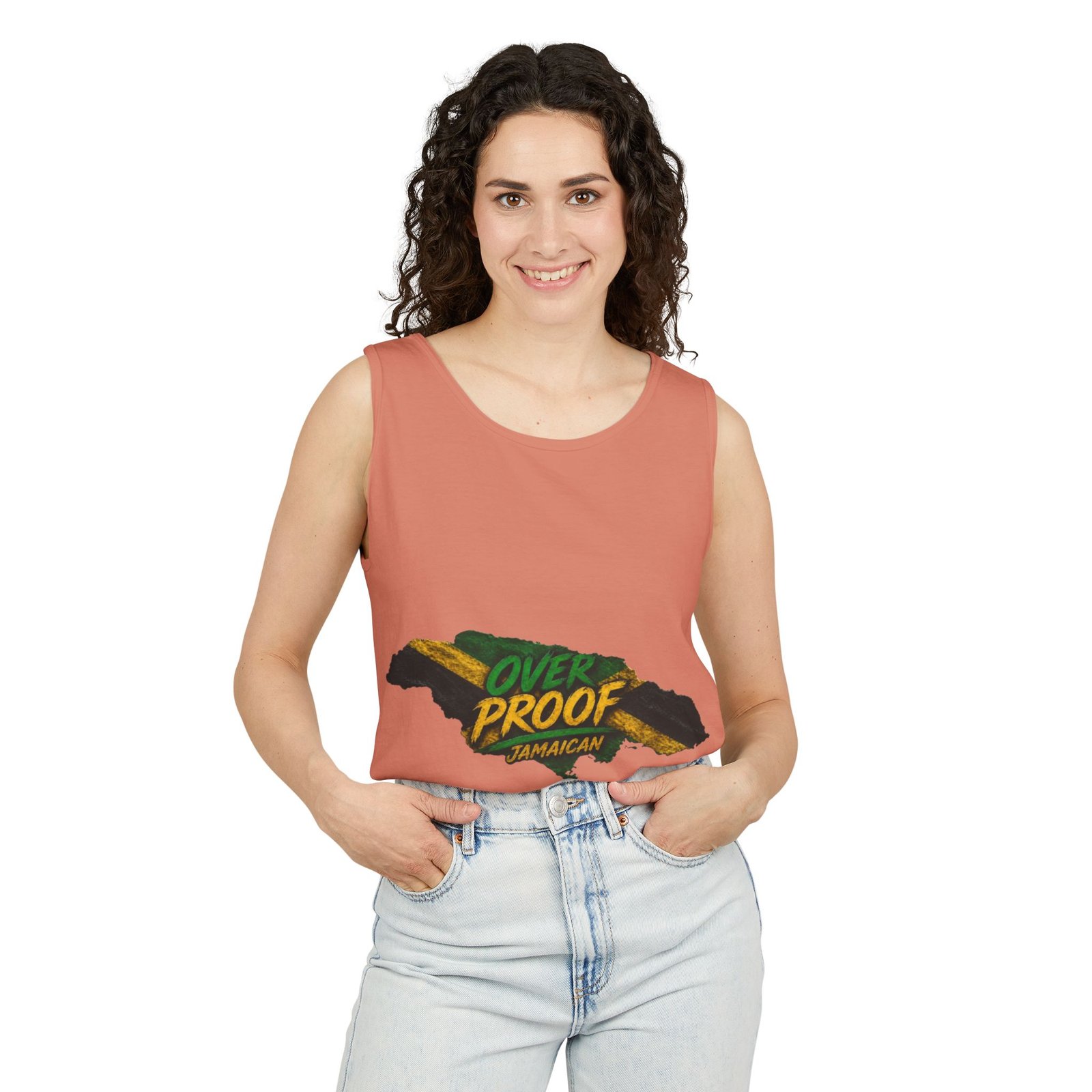 Jamaica Map "Overproof" Men Tank Top — Island Vibe Graphic Tank - Image 11