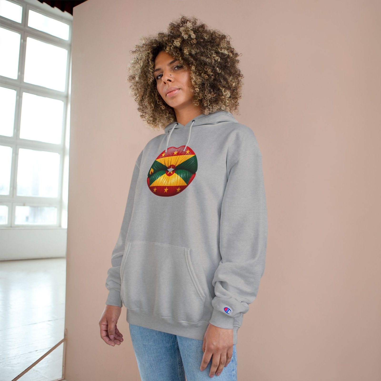 Grenada Flag Lips Hoodie — Bold Caribbean Pride Pullover - Image 8