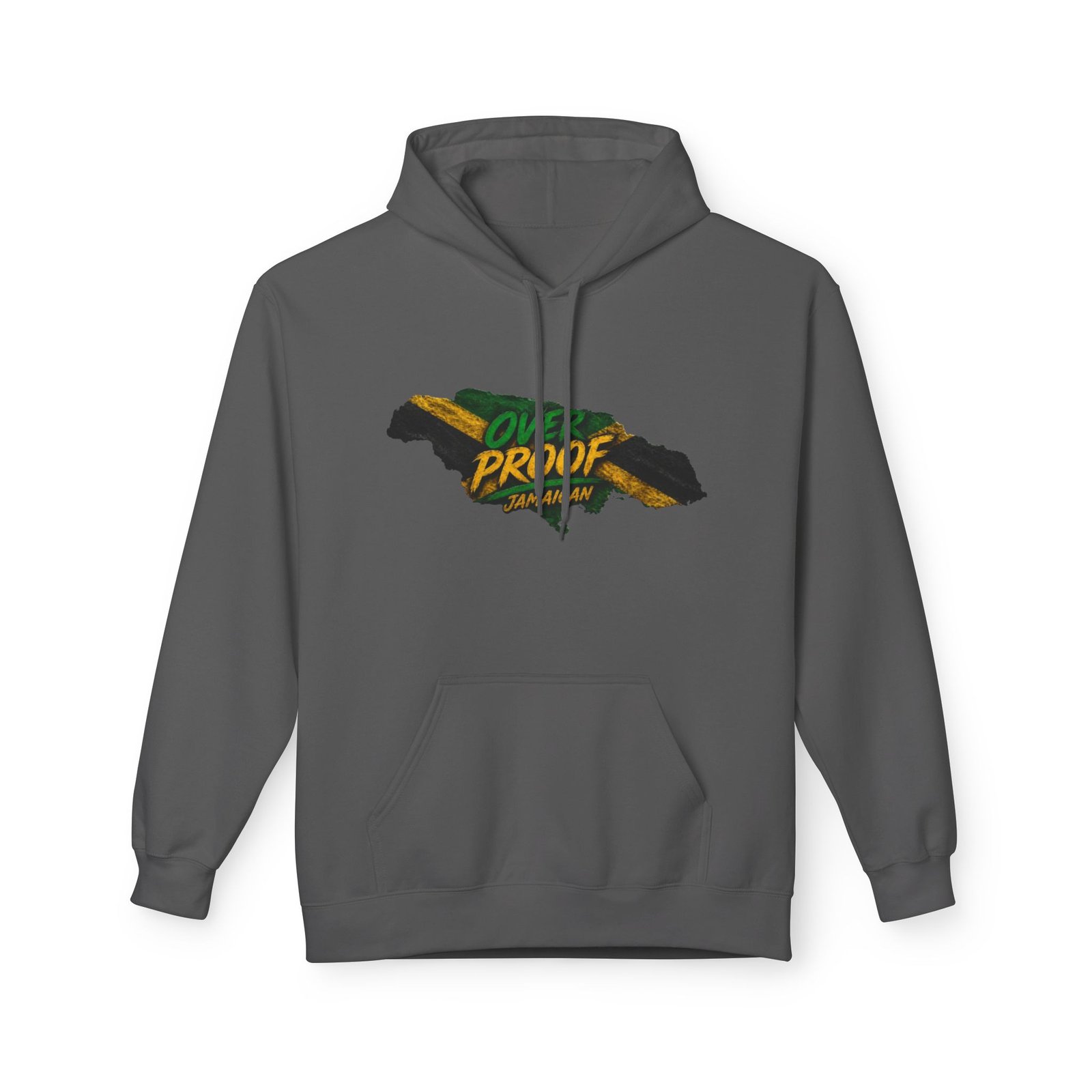 Jamaica Pride Men Hoodie — "Overproof Jamaican" Map Graphic - Image 37