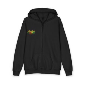 Youth Zipped Hoodie — 'Me Likkle But Mi Tallawah' Jamaican Kid Graphic