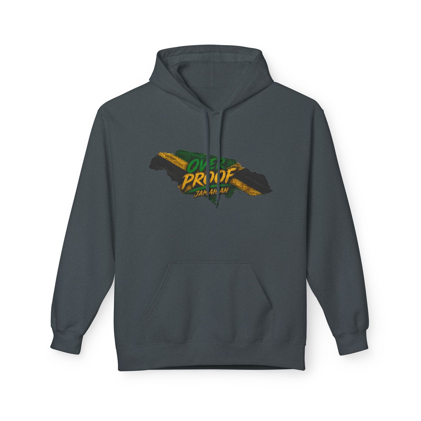 Jamaica Pride Men Hoodie — "Overproof Jamaican" Map Graphic - Image 33