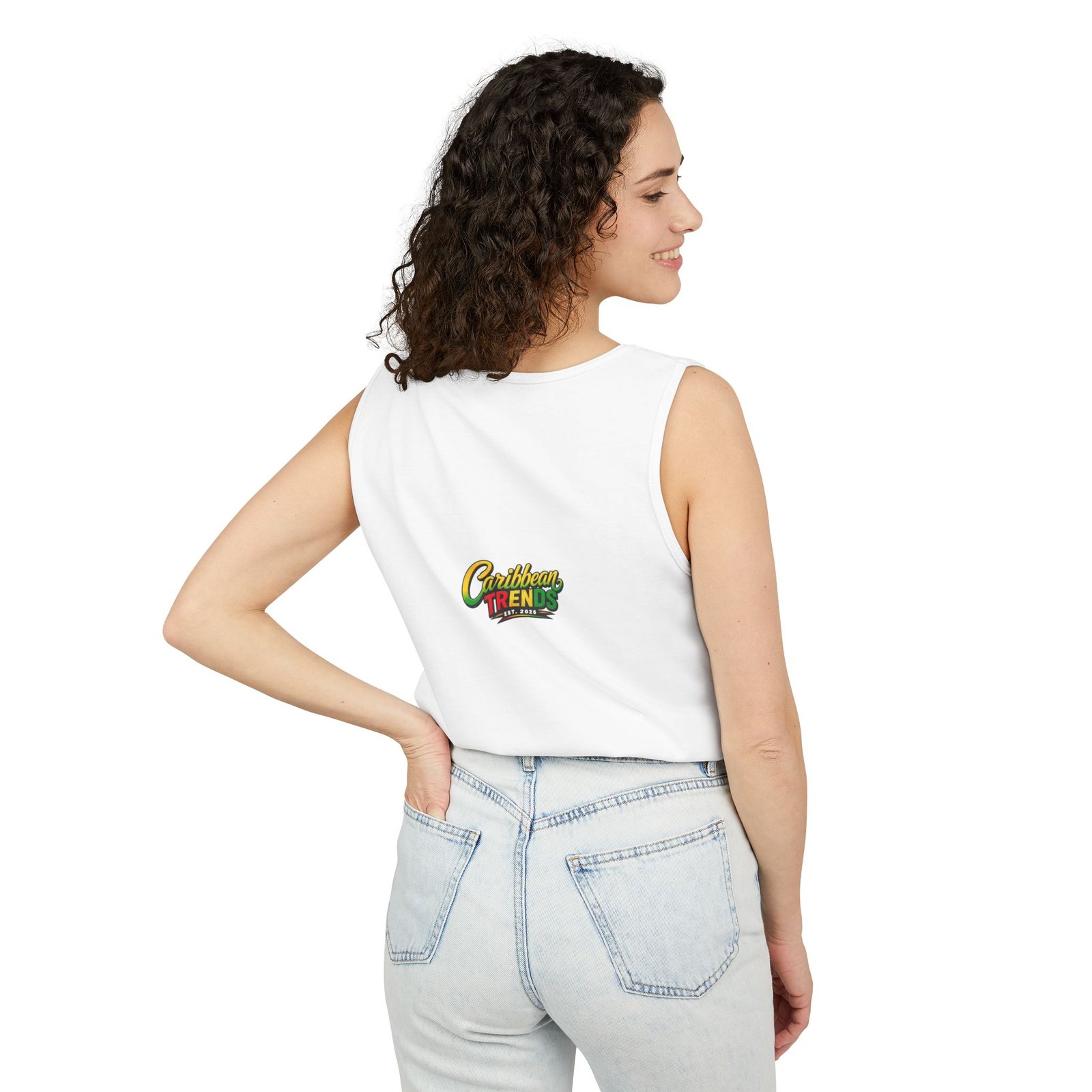 Jamaica Map "Overproof" Men Tank Top — Island Vibe Graphic Tank - Image 4