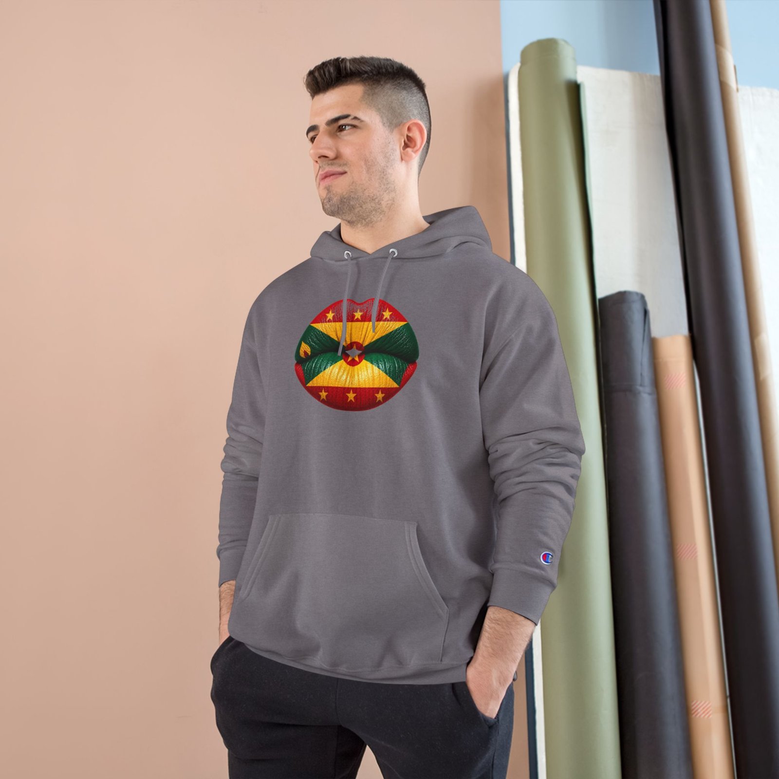 Grenada Flag Lips Hoodie — Bold Caribbean Pride Pullover - Image 19