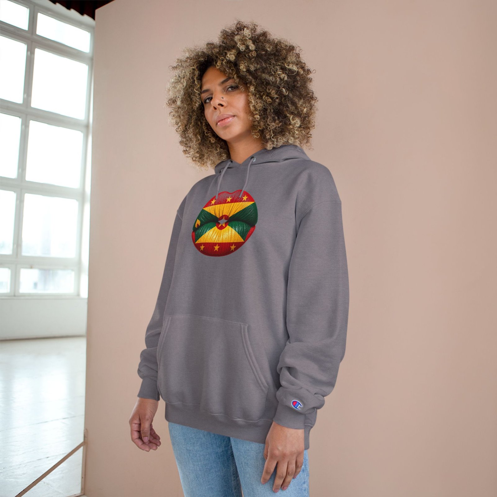 Grenada Flag Lips Hoodie — Bold Caribbean Pride Pullover - Image 20