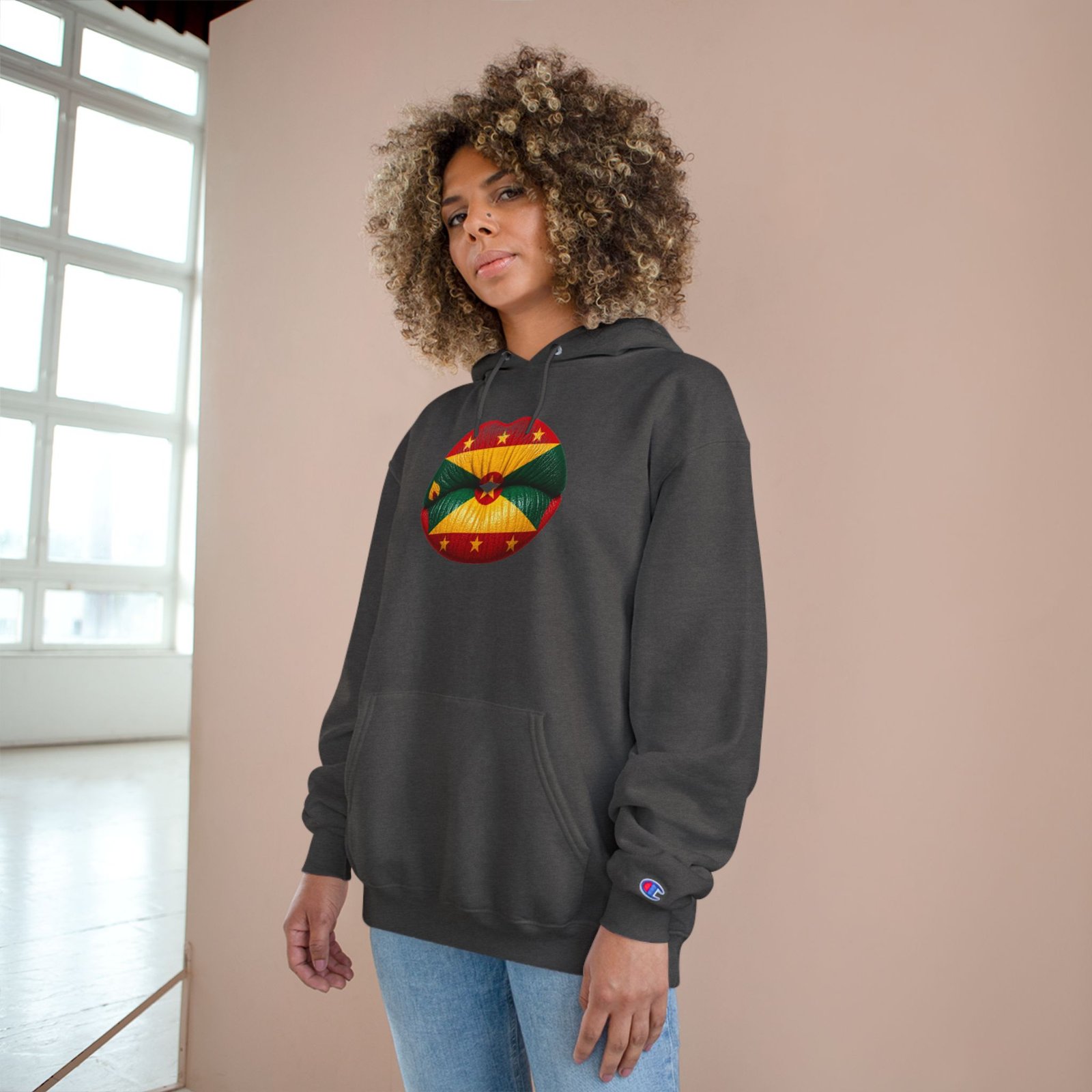 Grenada Flag Lips Hoodie — Bold Caribbean Pride Pullover - Image 12