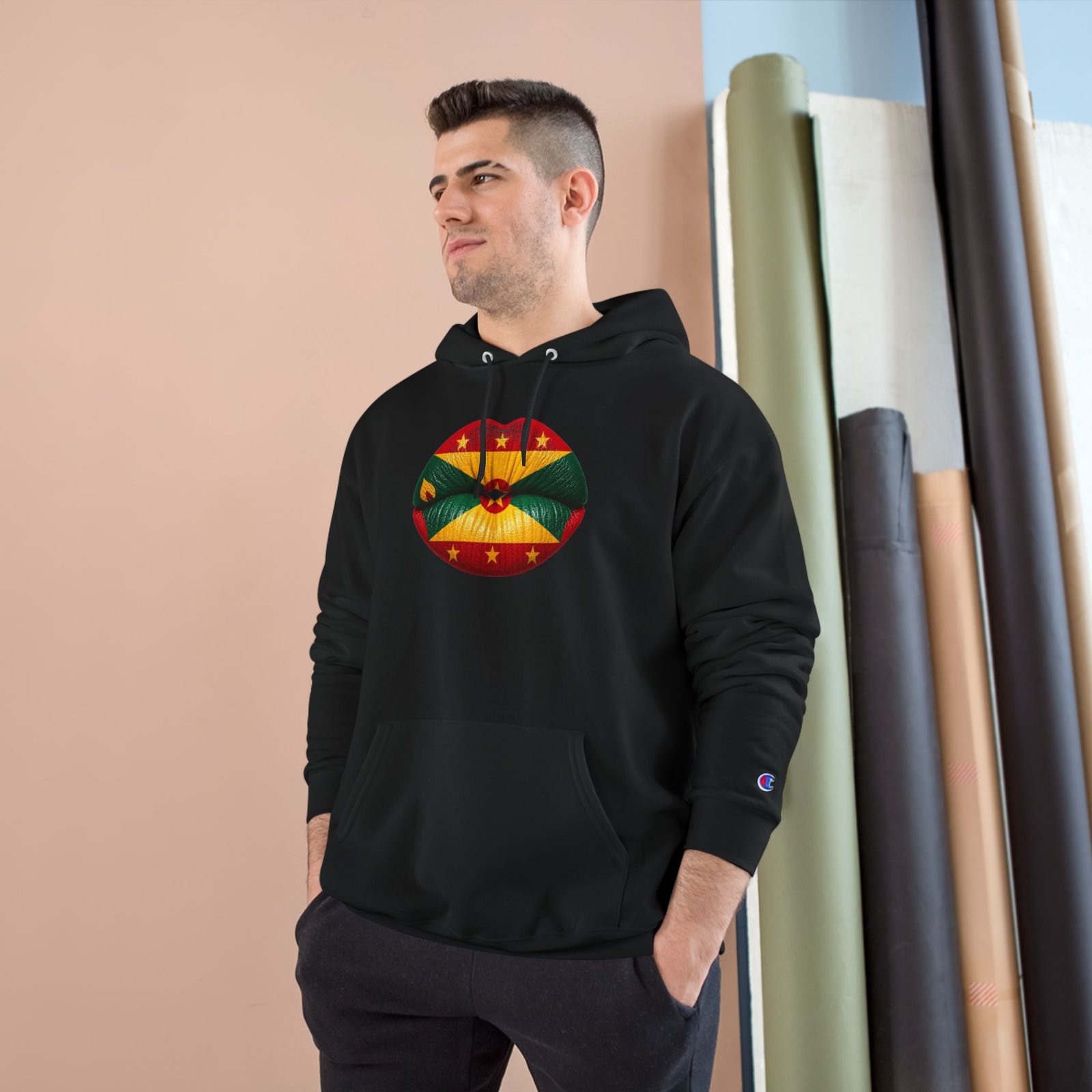 Grenada Flag Lips Hoodie — Bold Caribbean Pride Pullover - Image 15