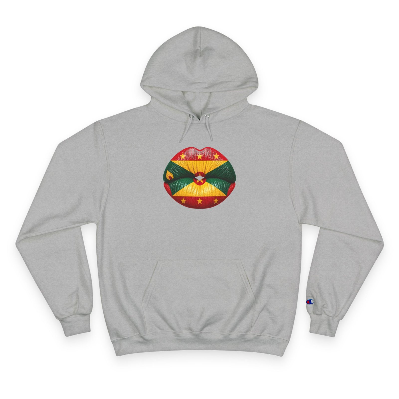 Grenada Flag Lips Hoodie — Bold Caribbean Pride Pullover - Image 5