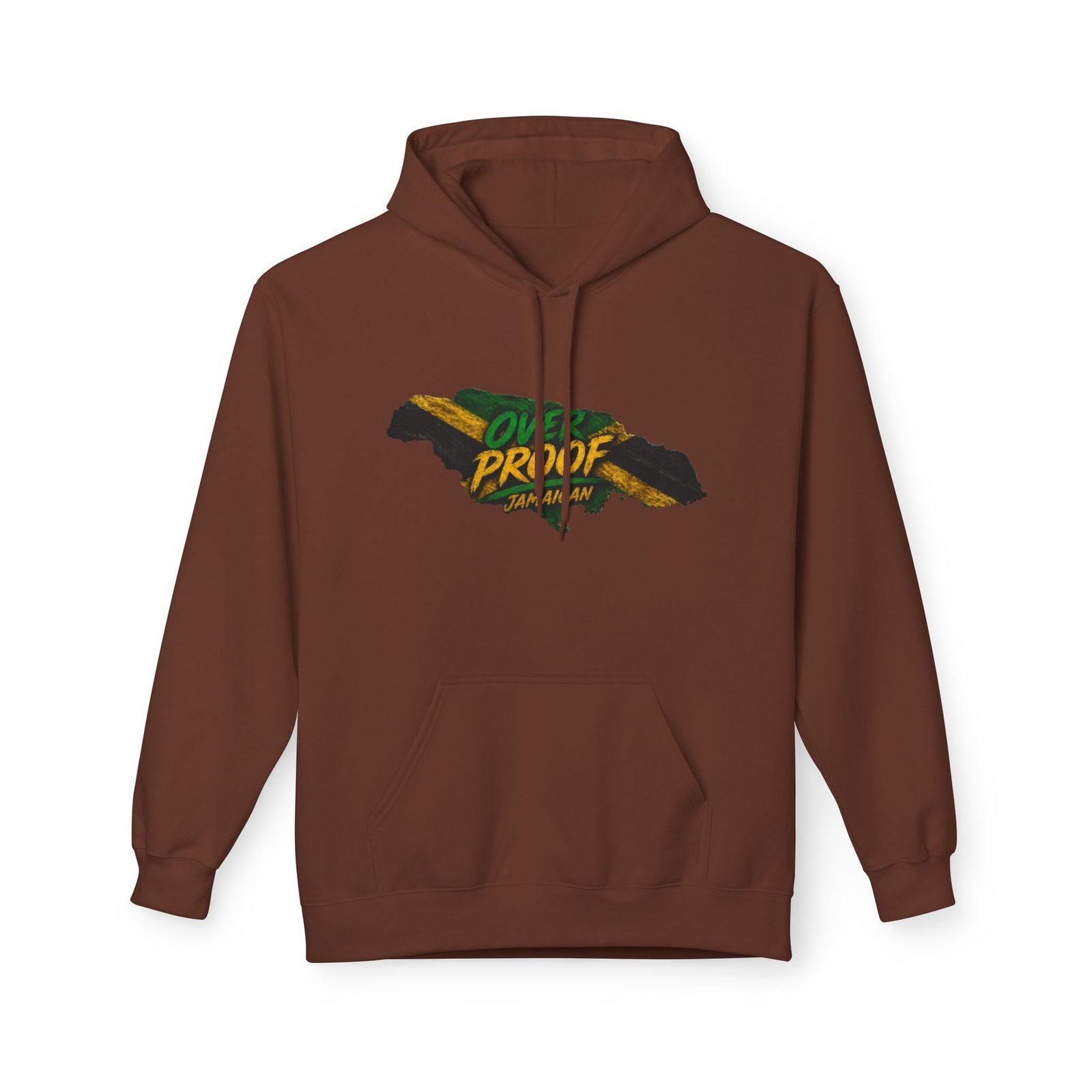 Jamaica Pride Men Hoodie — "Overproof Jamaican" Map Graphic - Image 9