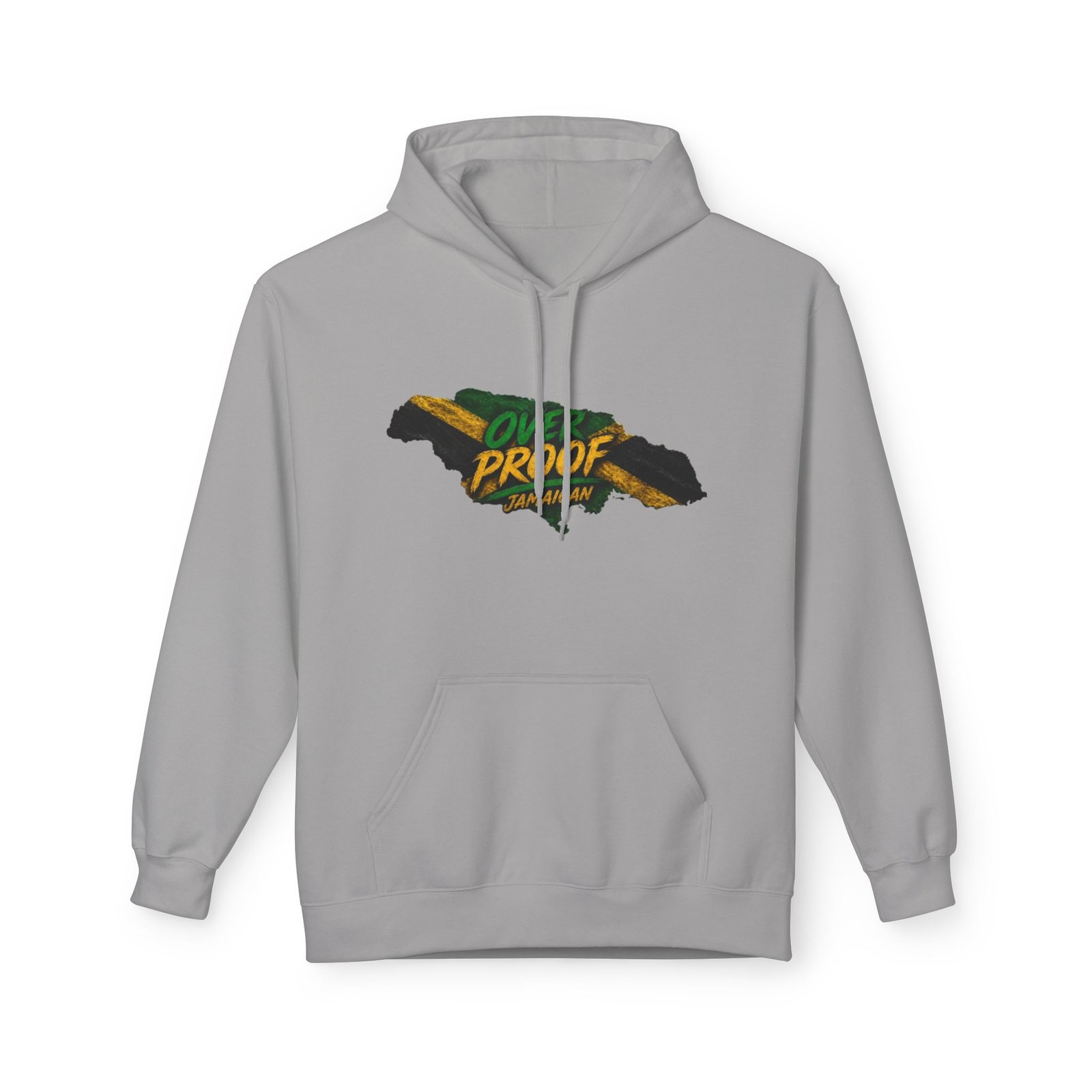 Jamaica Pride Men Hoodie — "Overproof Jamaican" Map Graphic - Image 5