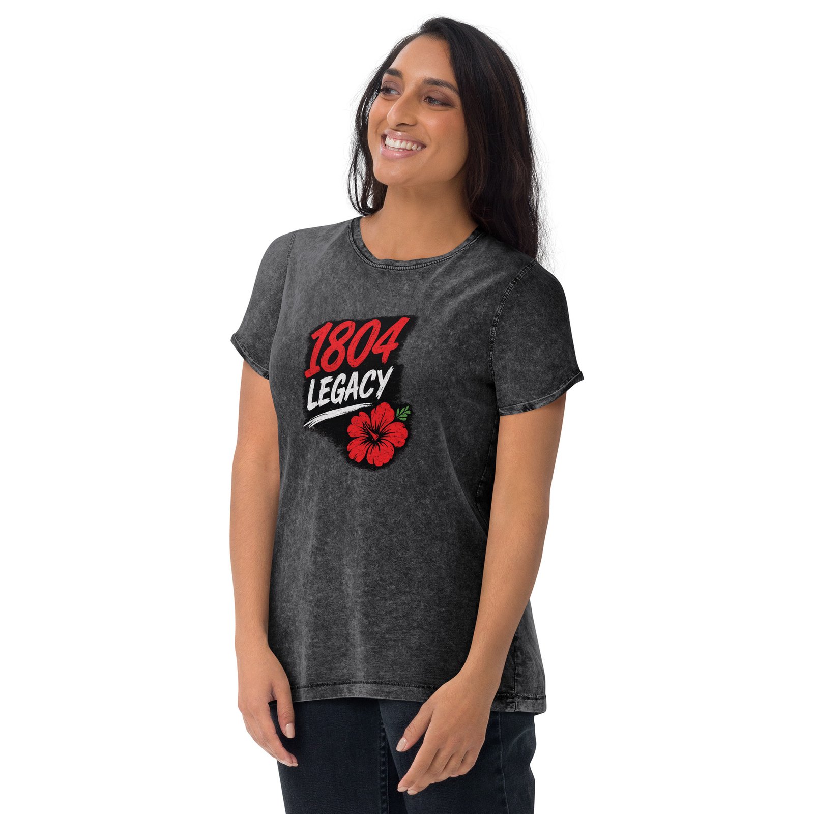Women’s Casual Denim Tee - Image 2