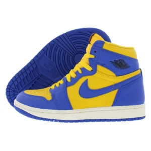 Nike Jordan 1 Retro Hi OG Womens Shoes Color: Varsity Maize/Game Royal/Sail 100% Authentic