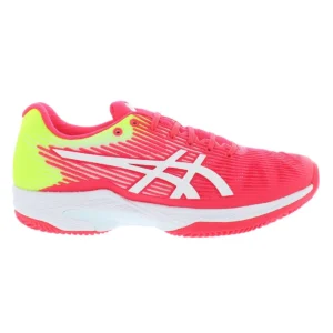 For Women's Solution Speed FF Clay Sports Shoes Mesh Upper Comfortable Pink/White Design for Summer Badminton and Tennis Use