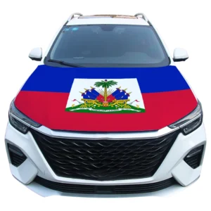 Haiti Flag Car Engine Hood Cover Hayti National Flag For Vehicle Decoration