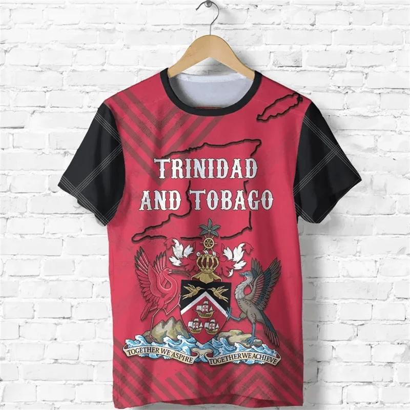 Trinidad and Tobago Jersey Men's T-shirt O-Neck Oversized Short Sleeve Men's Clothing 3D Print TT Flag Football Team Shirt GYM - Image 4