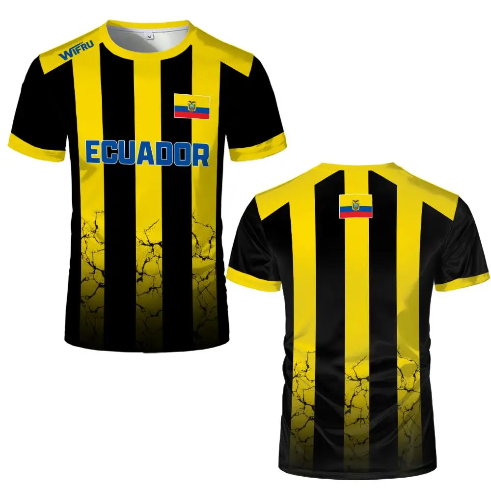 Ecuadorian flag print Football Jersey Men's breathable Soccer Shirt Summer quick-drying sports T-shirt casual fan apparel - Image 5
