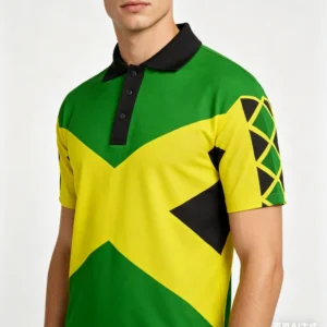 Jamaican Flag Polo Shirt Men Clothing Patriotic Fashion Streetwear Lapel Tee Summer Casual Fashion Sports 3D Print  Polo  Shirts