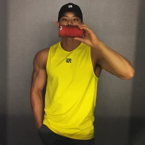 2024 Mens fitness gyms Tank top men Fitness sleeveless shirt Male mesh breathable Sports vest Undershirt Gyms Running vest men