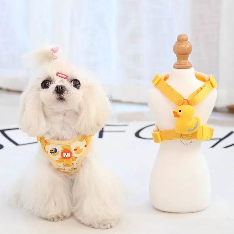 Cute Harness For Small Dogs Elephant Cartoon Pet Vest Collar Chest Strap XS XL Little Animal Chihuahua Pomaranian Accessories+ - Image 3