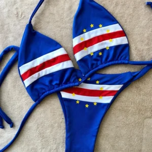 Y2k style bikini set retro 2000s swimsuit dopamine color matching two-piece swimsuit beach wear swimsuit sexy female emo girl