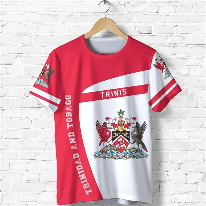 Trinidad and Tobago Jersey Men's T-shirt O-Neck Oversized Short Sleeve Men's Clothing 3D Print TT Flag Football Team Shirt GYM - Image 10