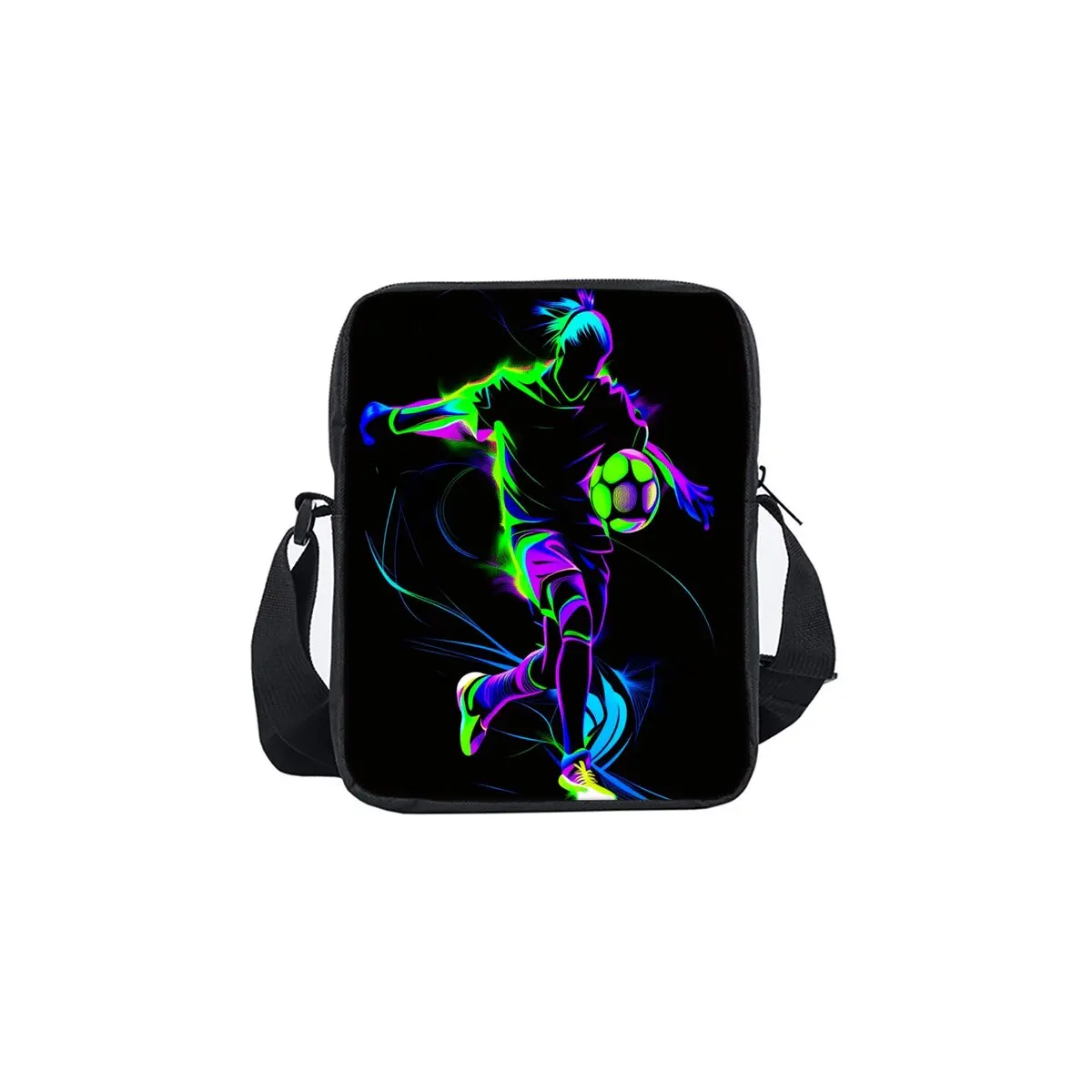 Football Daily Single Sided Messenger Bag For Boy/Girls Children Best Gifts 2D Flat Cartoon Casual Teenage Crossbody Bag - Image 12