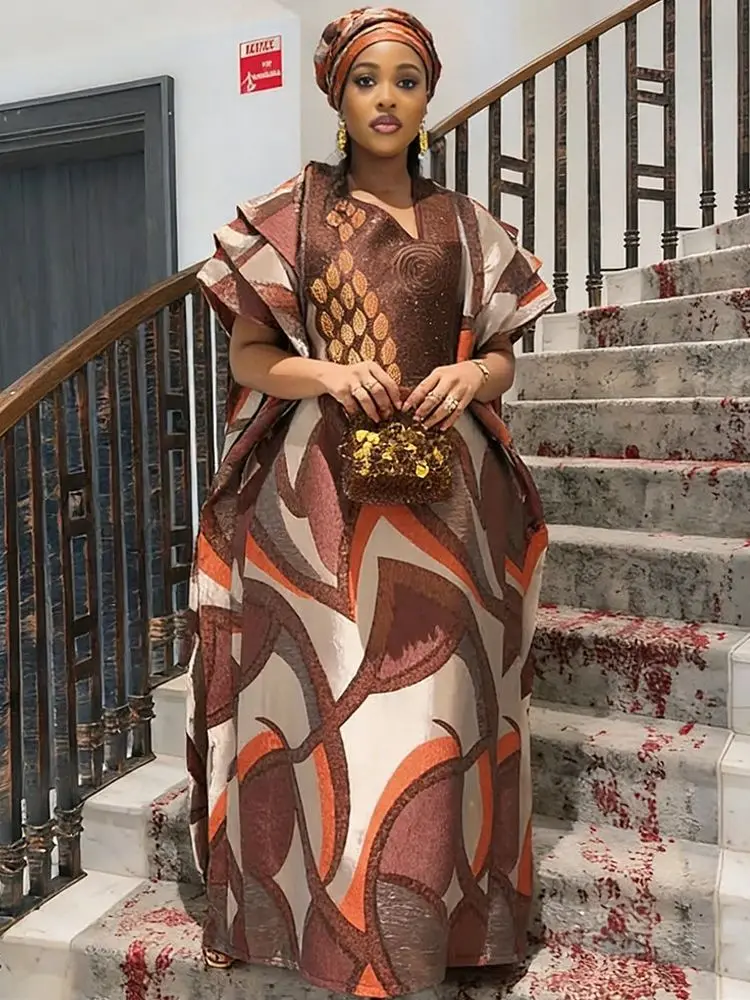 African Dresses for Women Traditional Africa Clothing Dashiki Ankara Bazin Gown Abayas Robe Muslim Kaftan Maxi Long Dress 2026 - Image 3